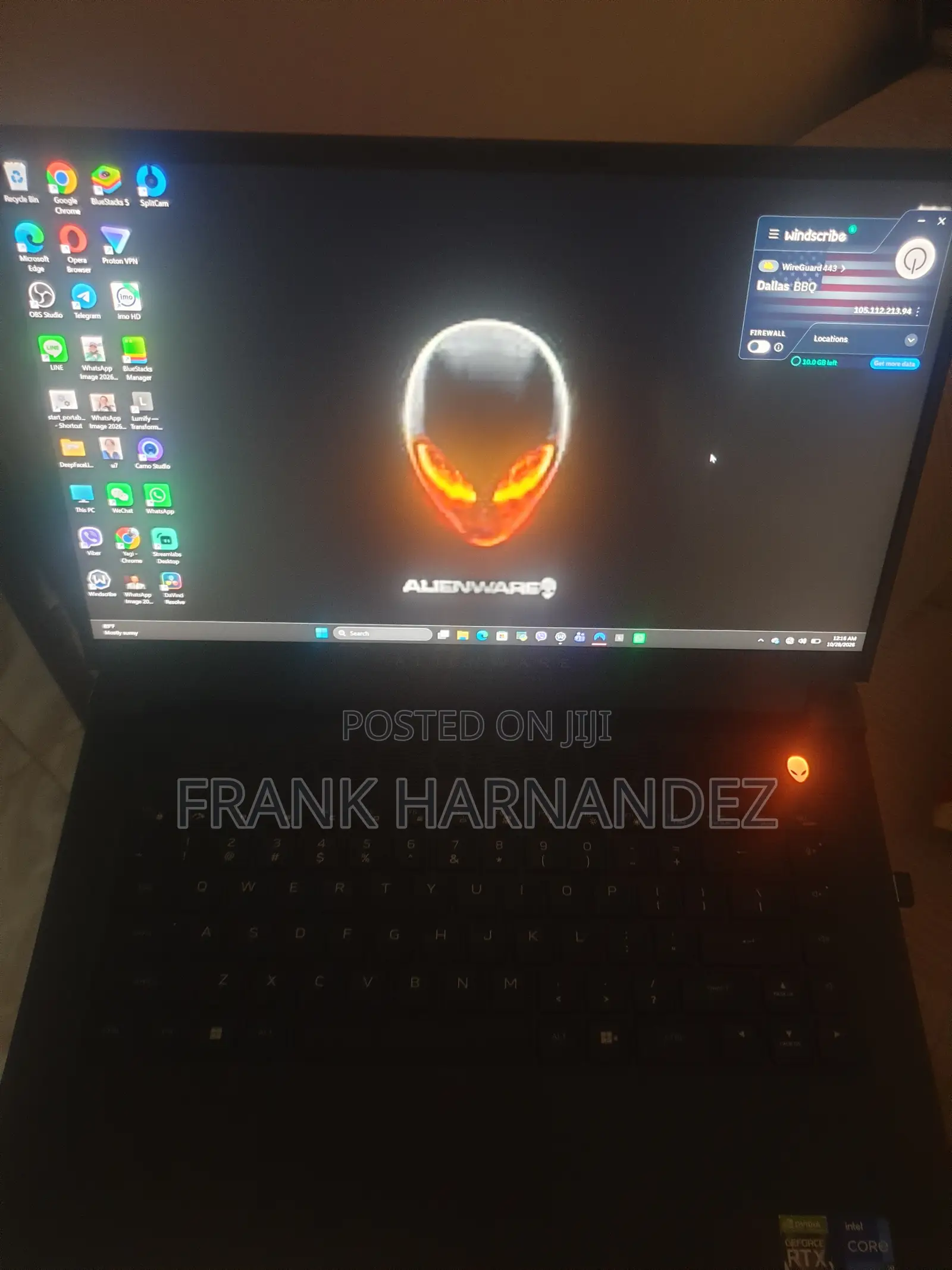 Laptop Alienware M15 R7 32GB Intel Core i9 SSD 1T