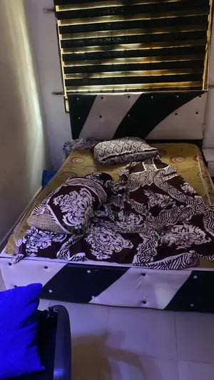 Bed, Bedframe and TV Stand