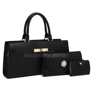 Ladies Handbag Set of 3 – Black, Brown and Khaki