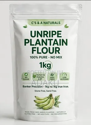 Cs&A Naturals Pure Unripe Plaintian Flour 1kg Stone Free