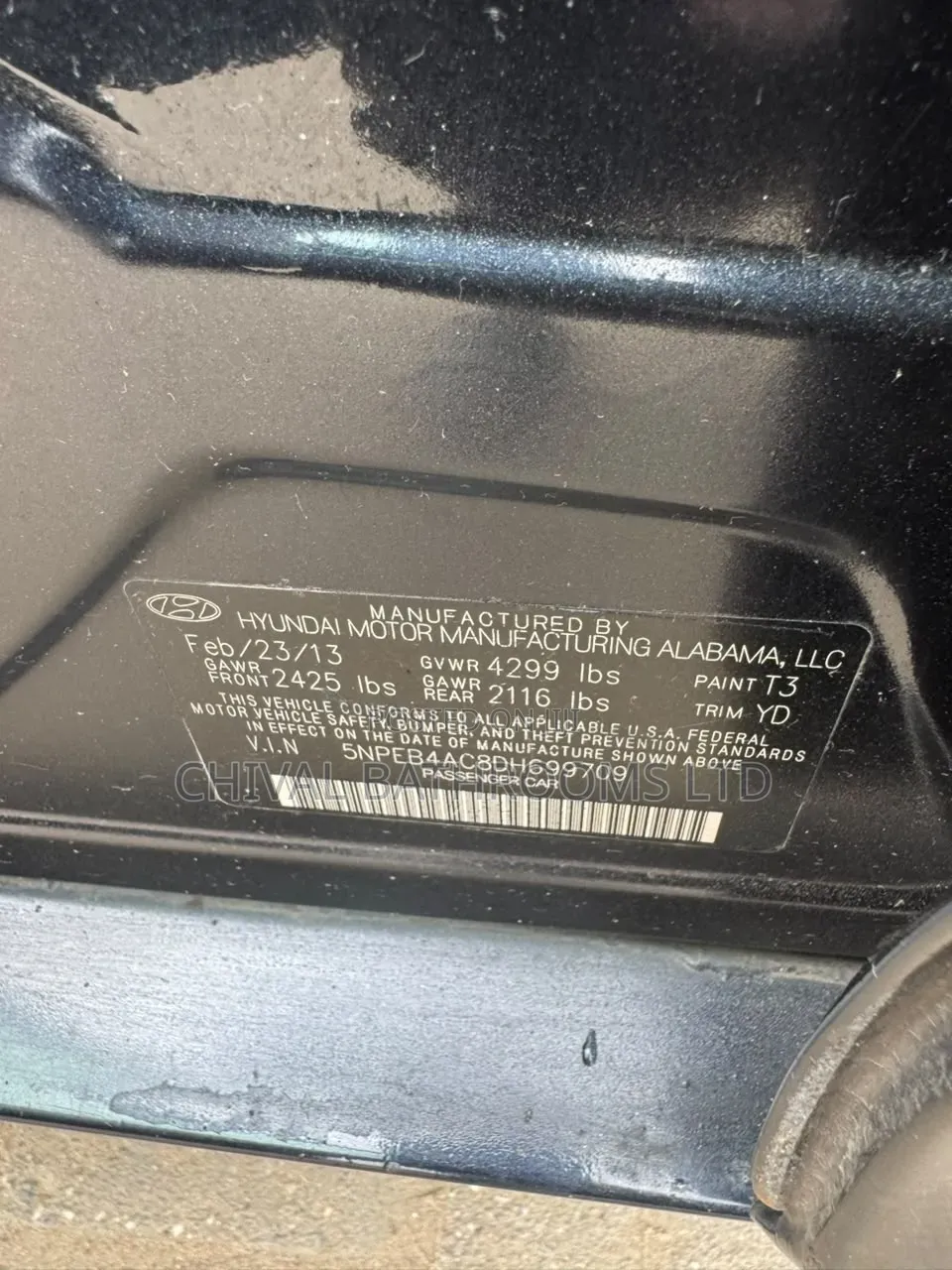 Hyundai Sonata 2013 Black