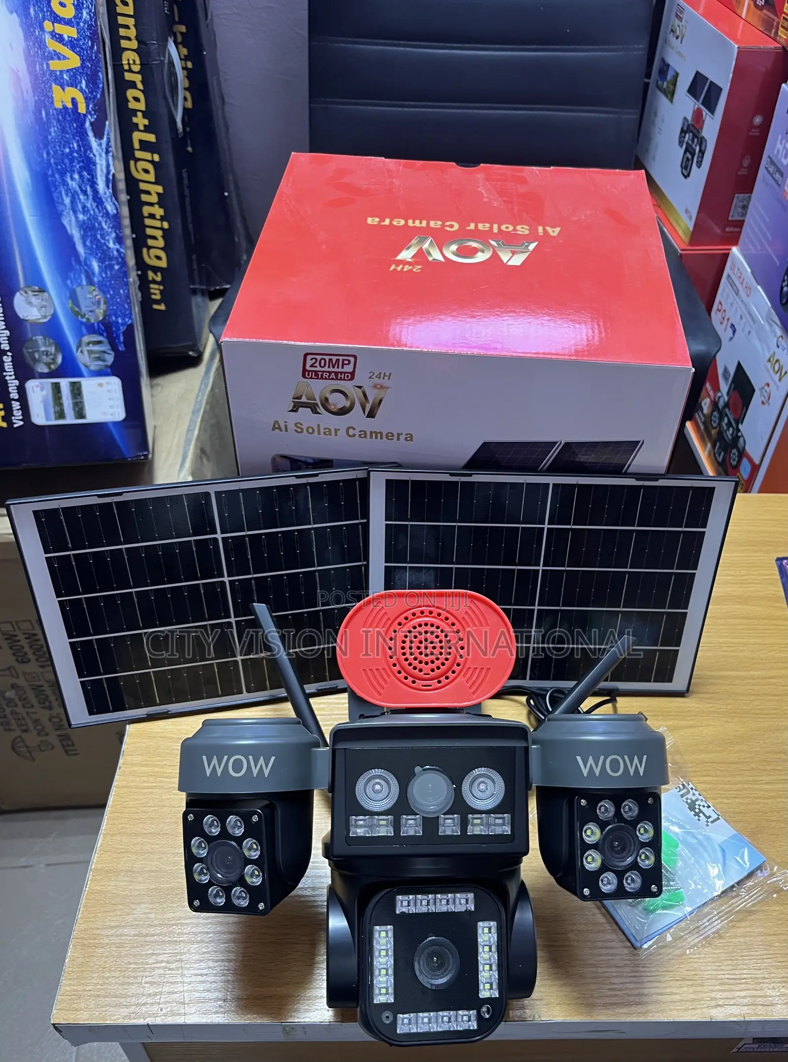 AOV 4-Lens AI Solar PTZ Security Camera