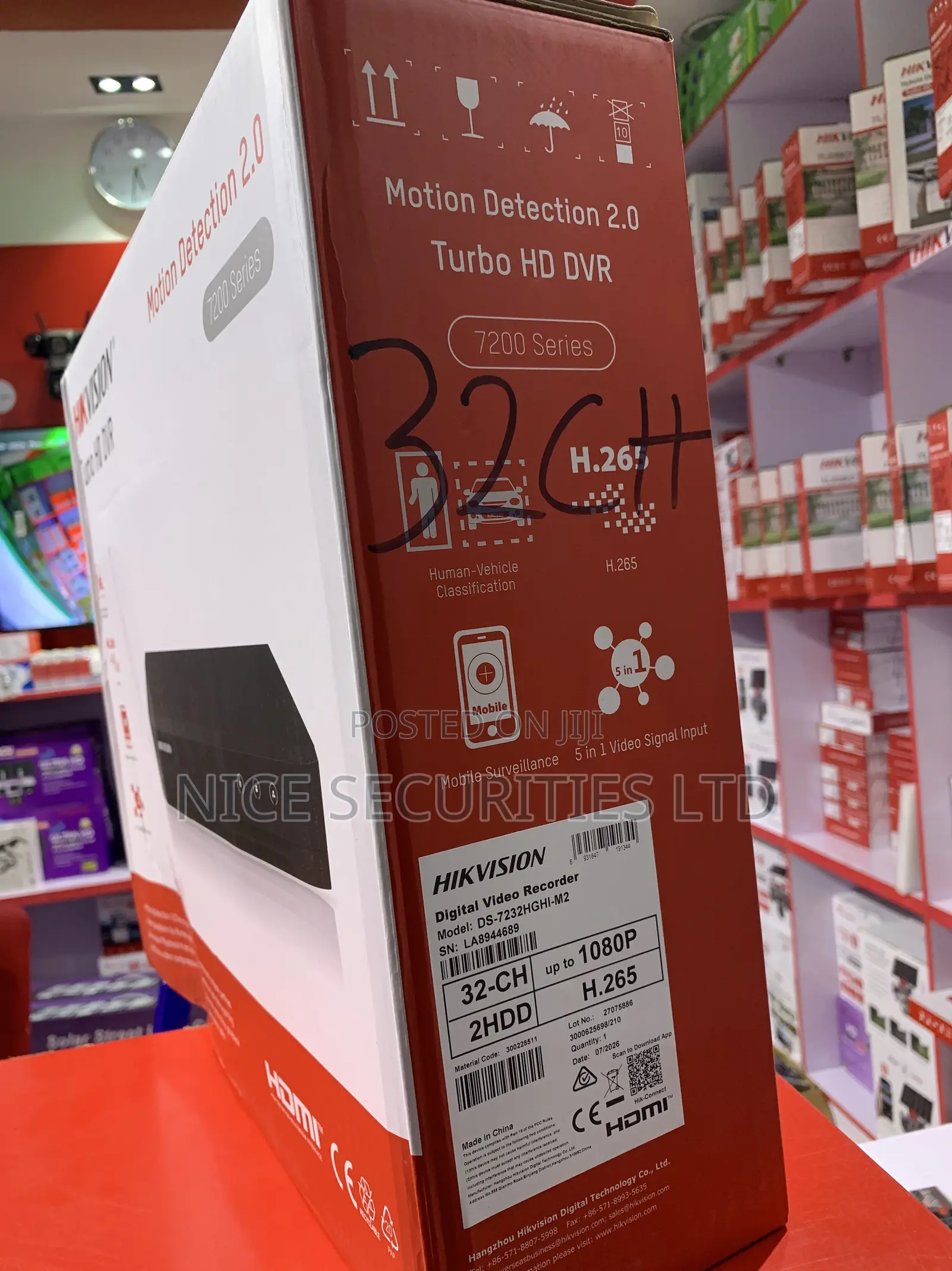 Hikvision 32Channels DVR, 2MP