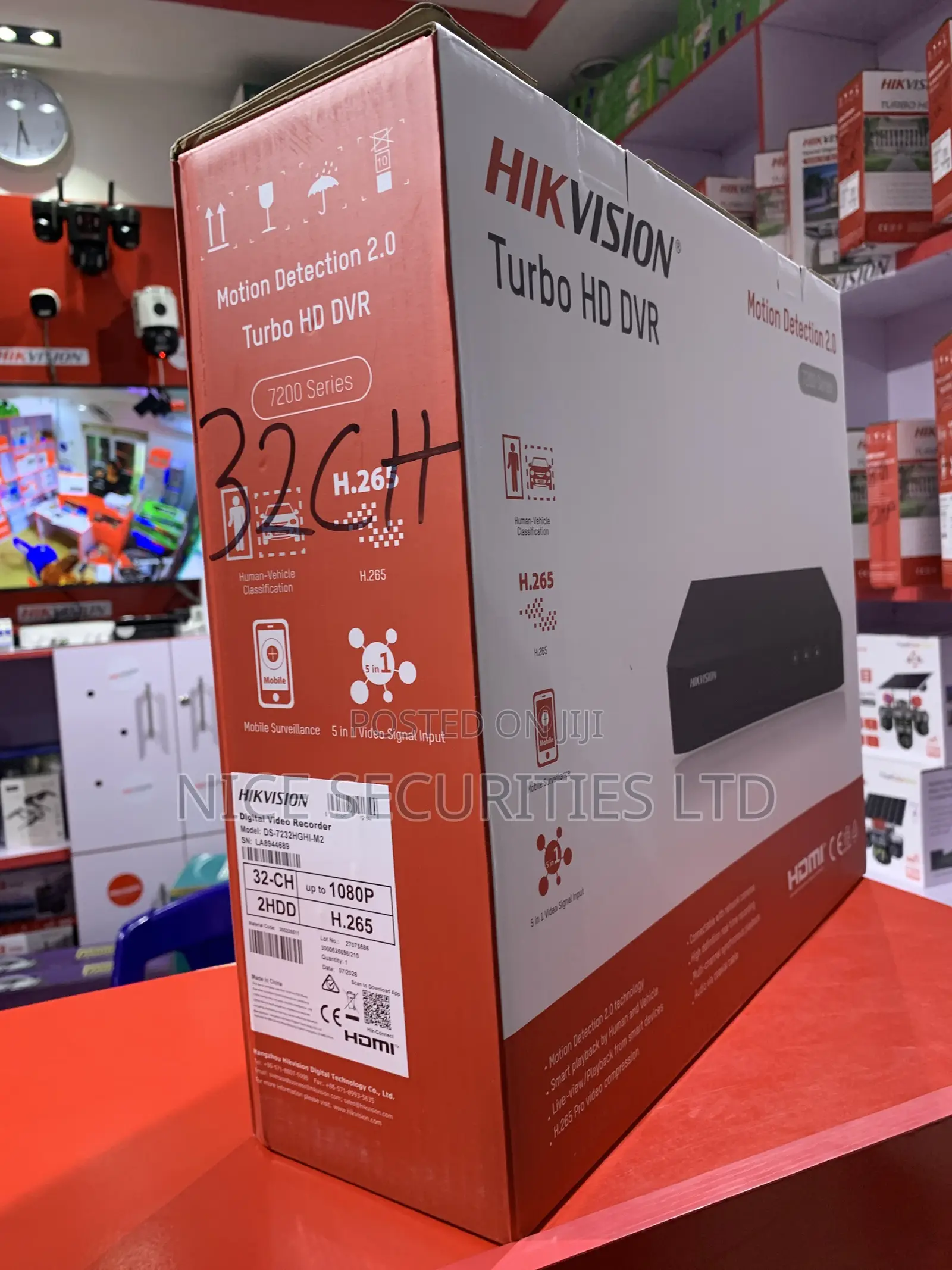 Hikvision 32Channels DVR, 2MP