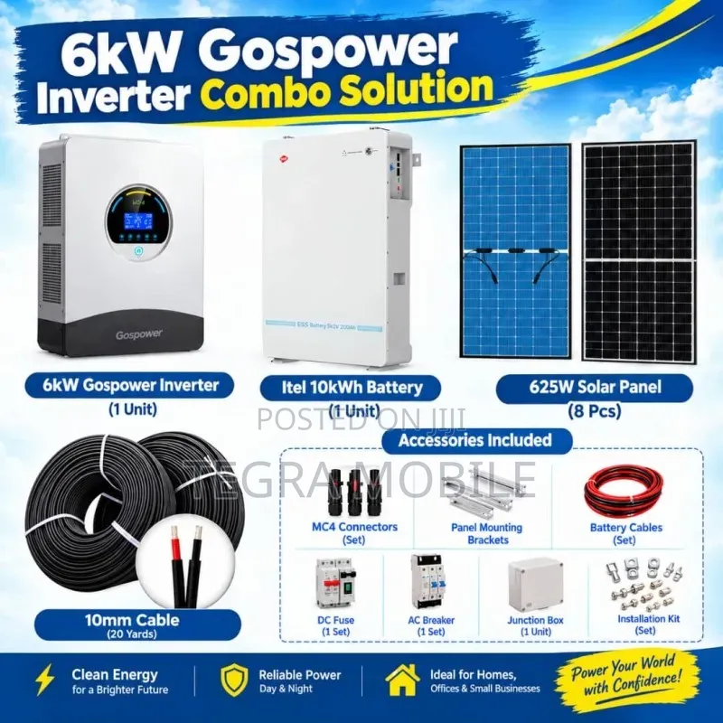 6kw Gospower Inverter Combo Solution