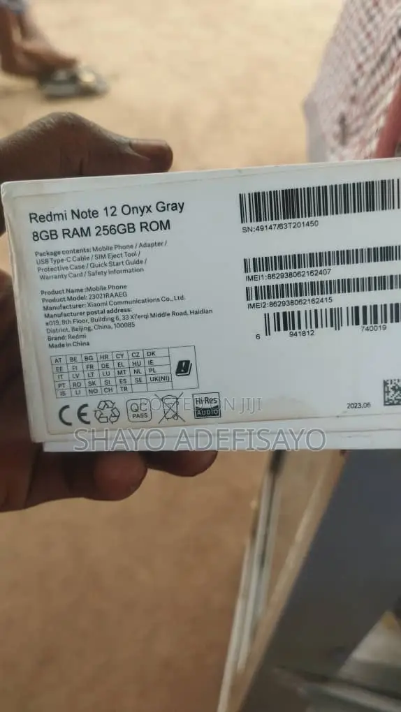 Xiaomi Redmi Note 12 256 GB Gray
