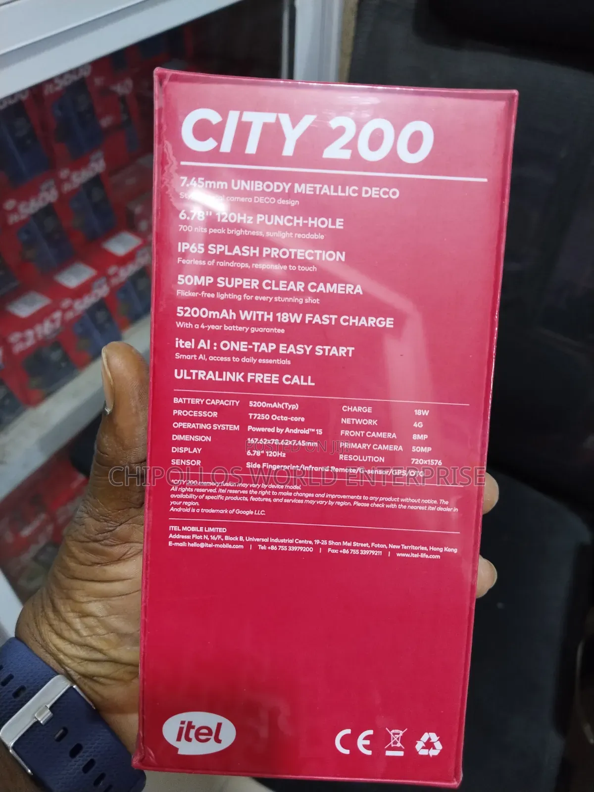 New Itel City 200 128 GB Blue