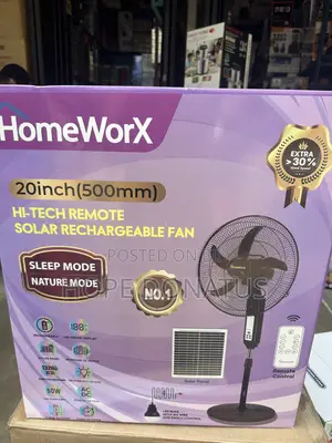 Homeworx Rechargeable Fan 20”