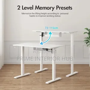 Minimalist White Electric Height Desk 1.2mtr