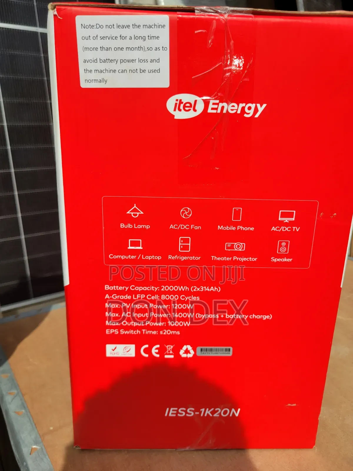 100watts Itel Power Tank
