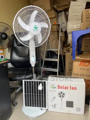 Jiuhang Solar Standing Fan With Panel & Remote Control