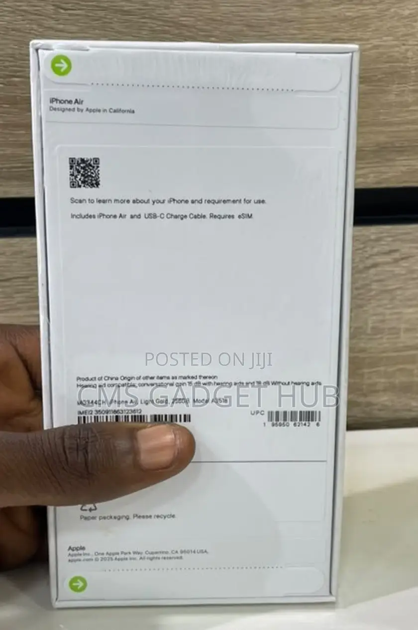New Apple iPhone Air 256 GB White