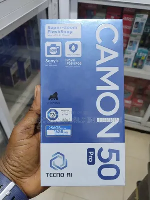 New Tecno Camon 50 Pro 256 GB Black