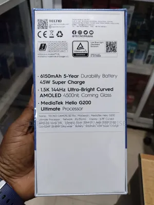 New Tecno Camon 50 Pro 256 GB Black