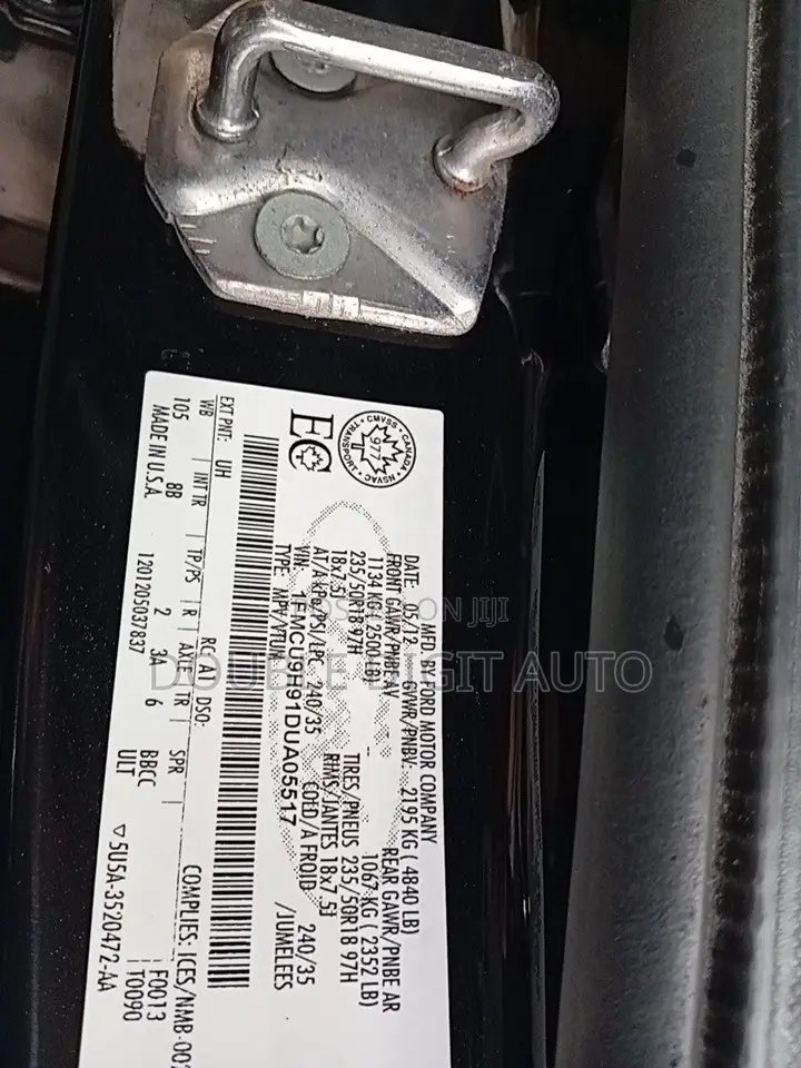 Ford Escape S 2013 Black