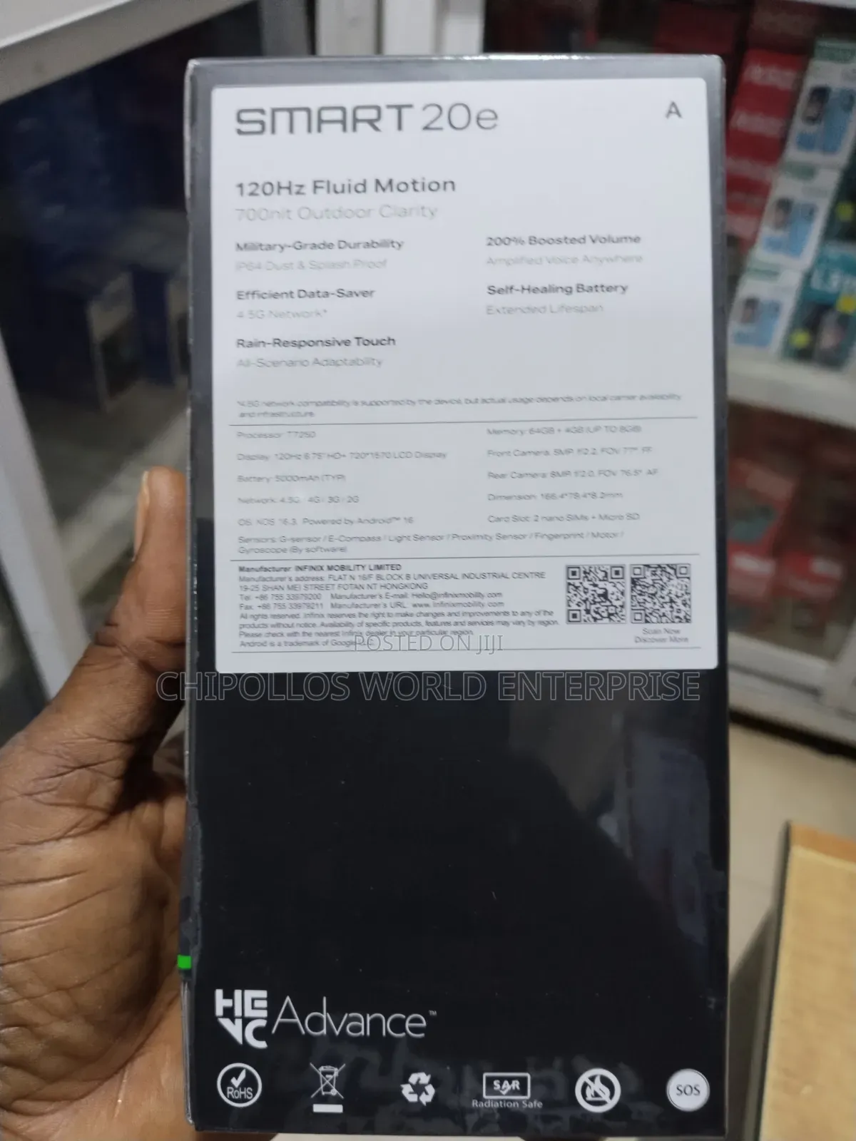 New Infinix Smart 20 64 GB Black