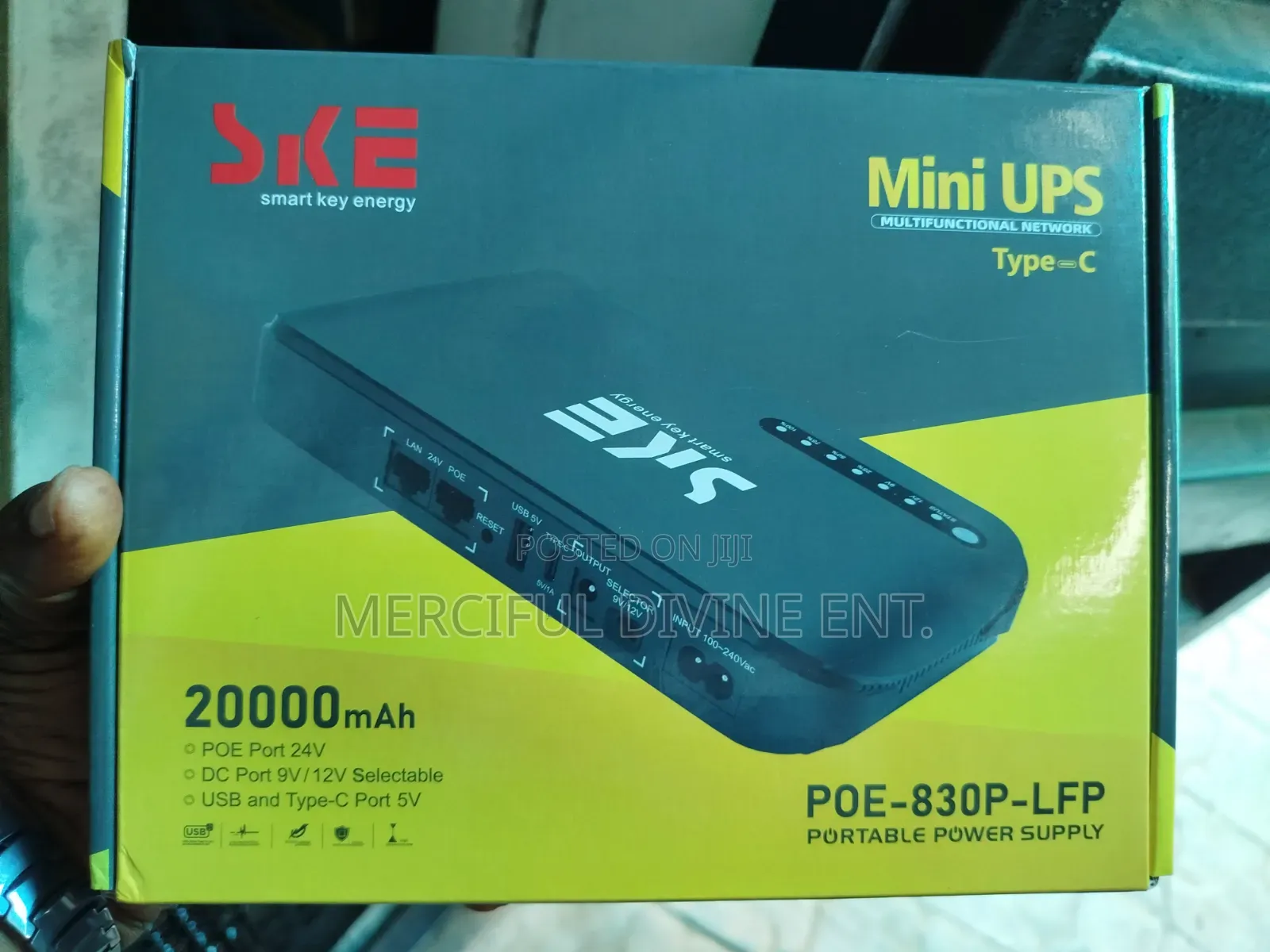 Ske 20000mah Ups Mini Type C Poe -830p_lfp