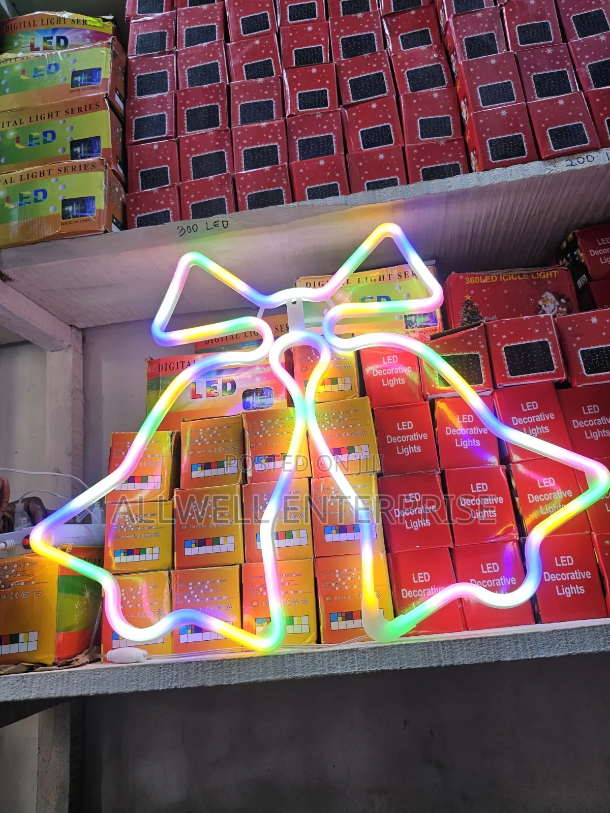 LED Christmas Bells Silhouette Light – Window & Event Decoration