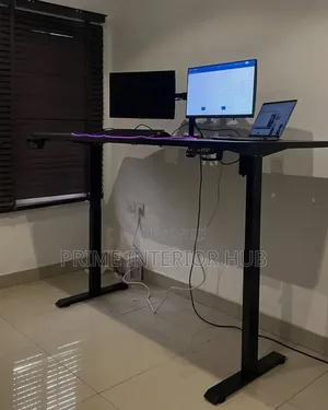 Matte Black Electric Sit-Stand Desk 1.4mtr