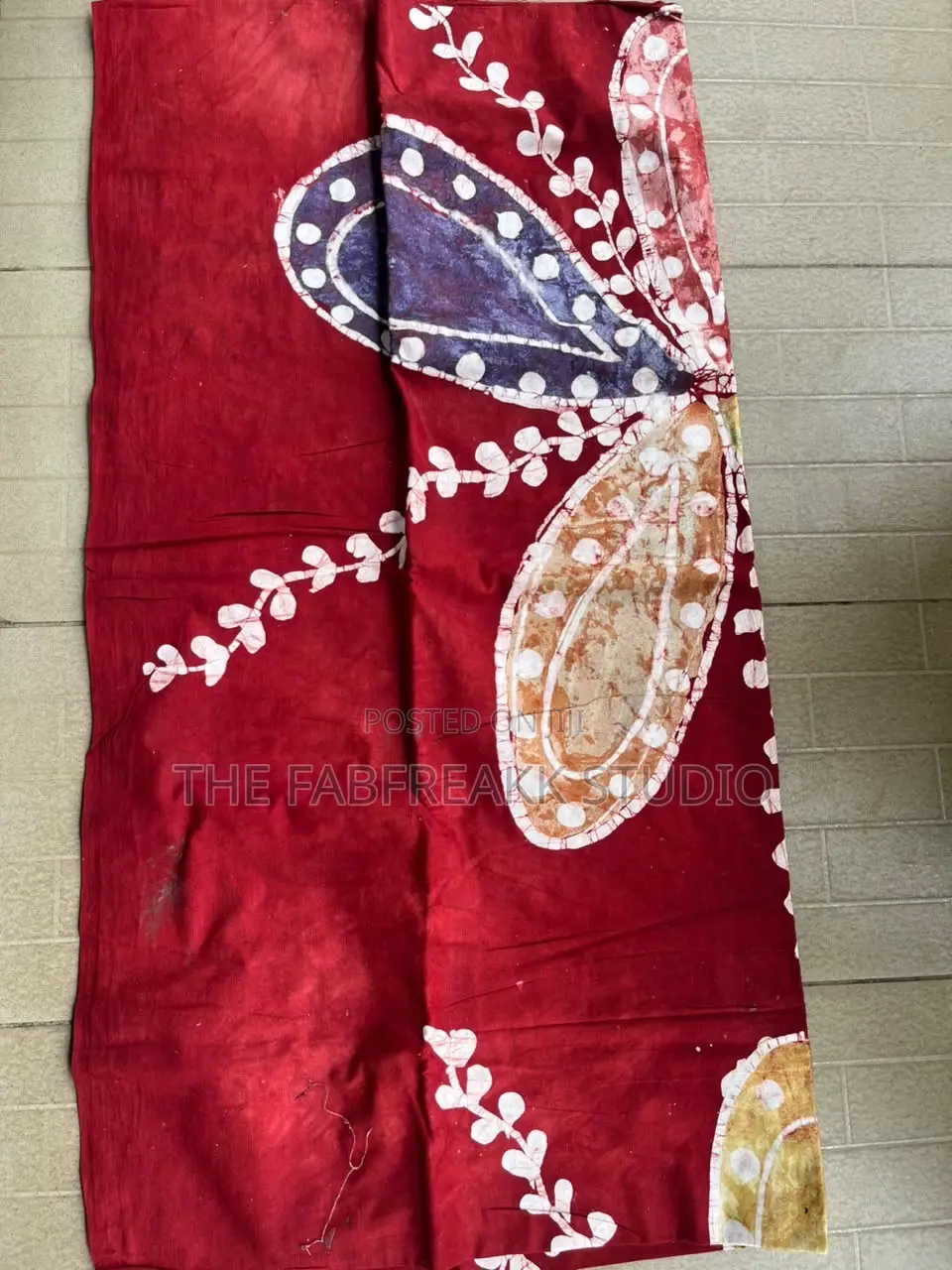 Adire Art Work on Cotton