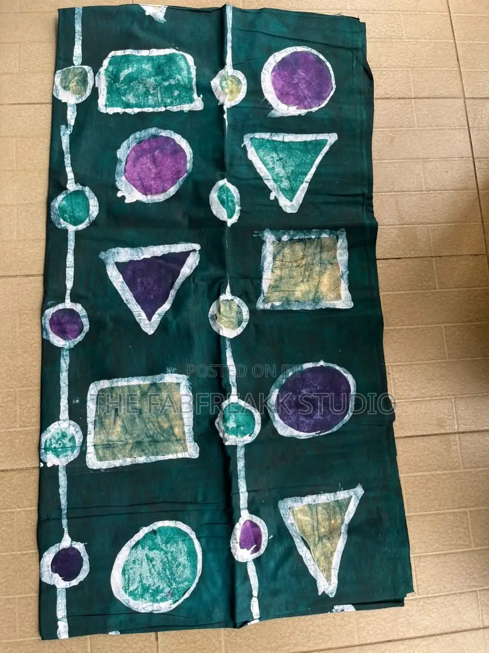 Adire Art Work on Cotton