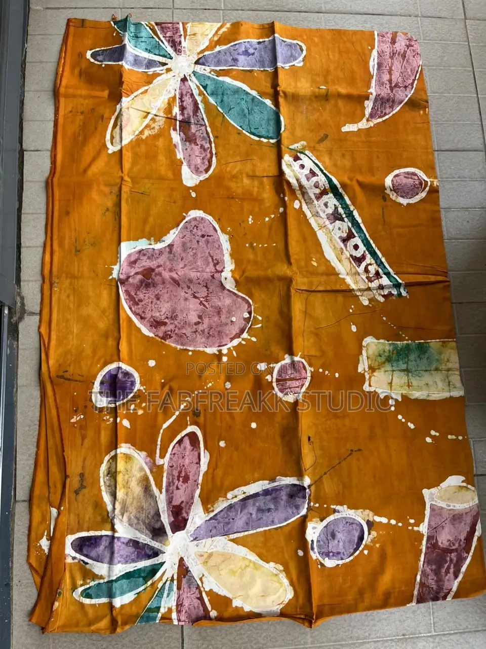 Adire Art Work on Cotton
