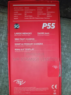 Itel P55 5G 128 GB Blue