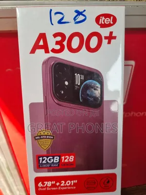 New Itel A300+ 128 GB Gray