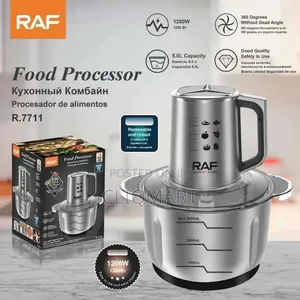 5L Electric Food Processor – Yam Pounder, Meat Grinder & Beans Blender