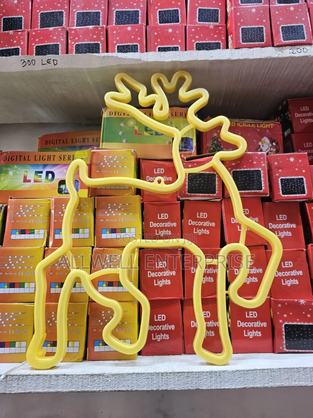 Neon Deer Christmas Decoration Light