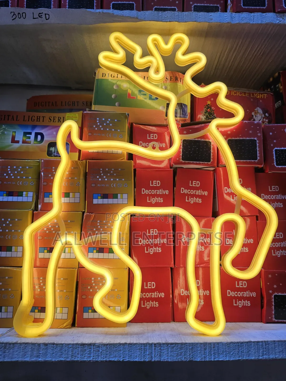 Neon Deer Christmas Decoration Light