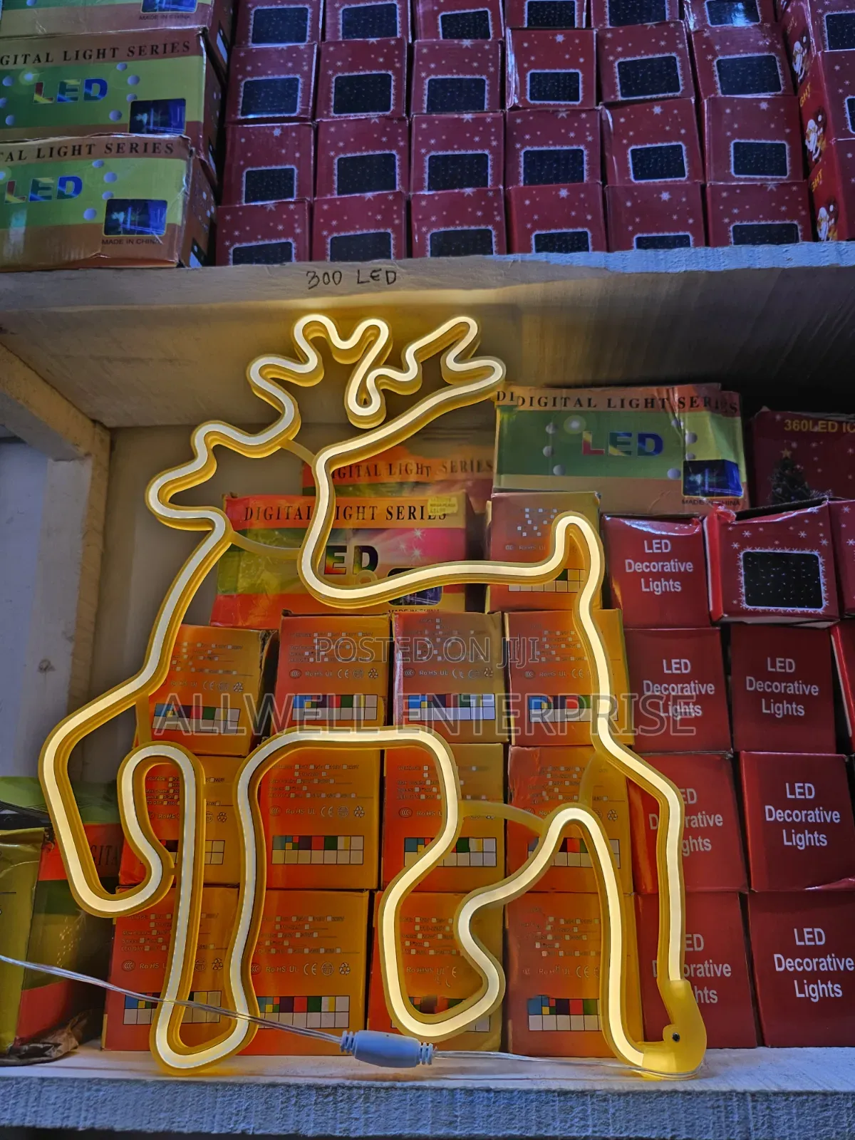 LED Reindeer Motif Light for Xmas Decor