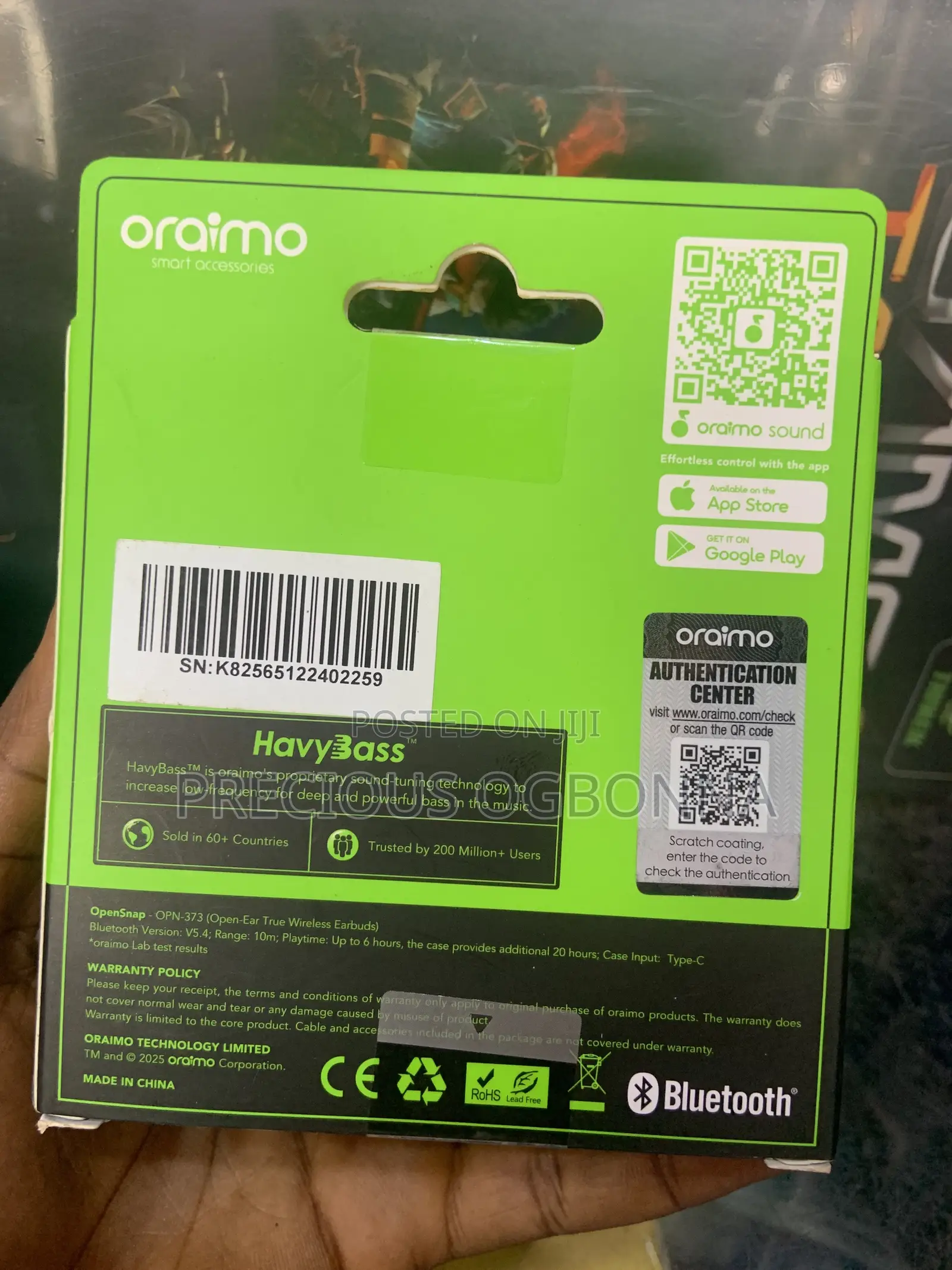 Original Oraimo Opensnap