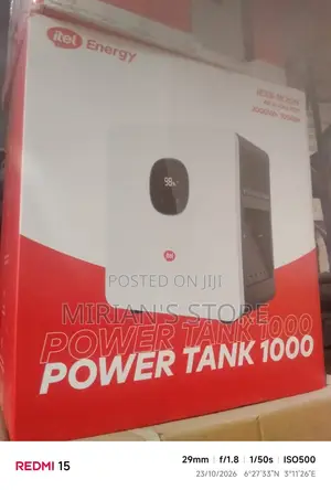 Itel Energy Power Tank 1000 All-in-One Solar Generator (1000W)