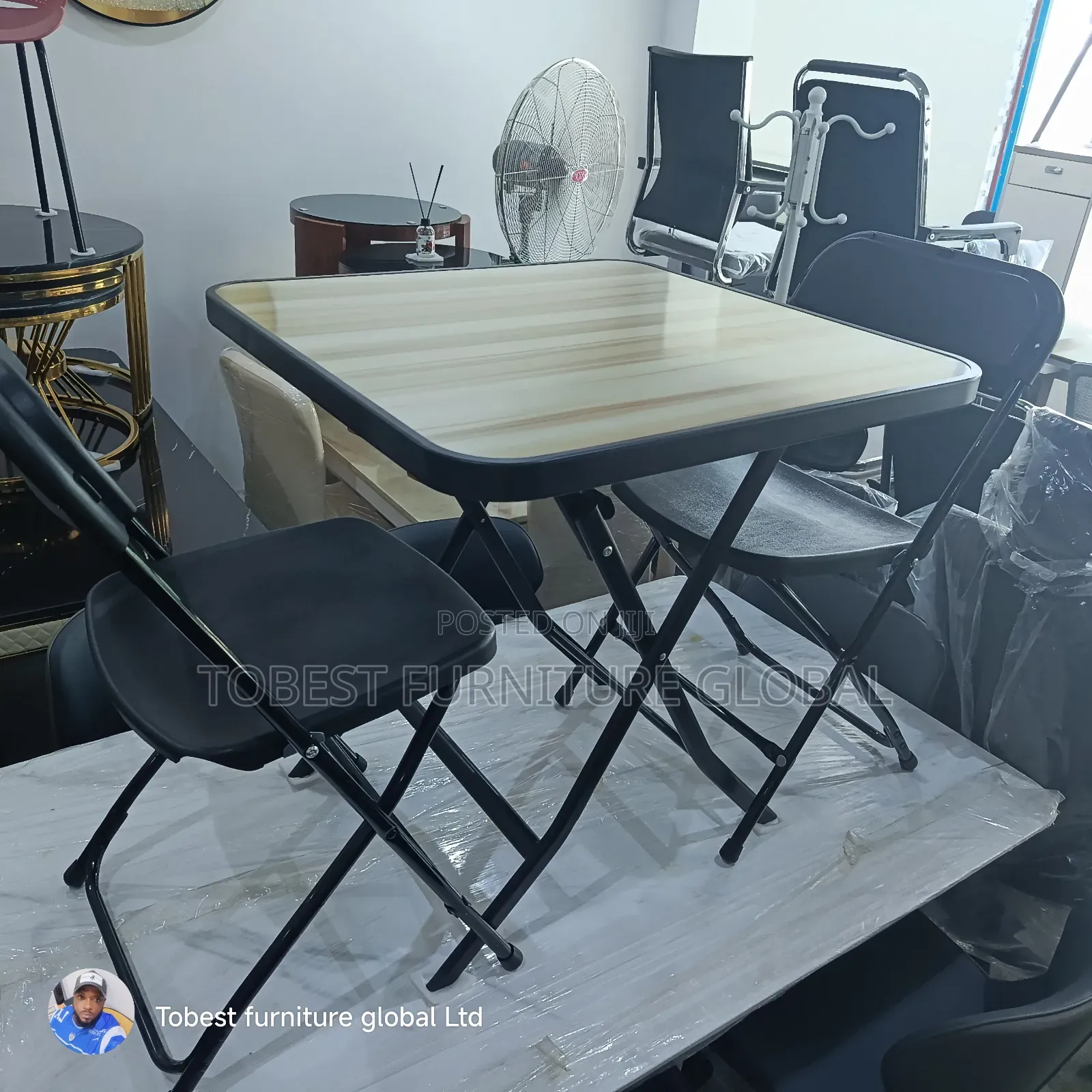 2-Seater Foldable Table & Chair Set