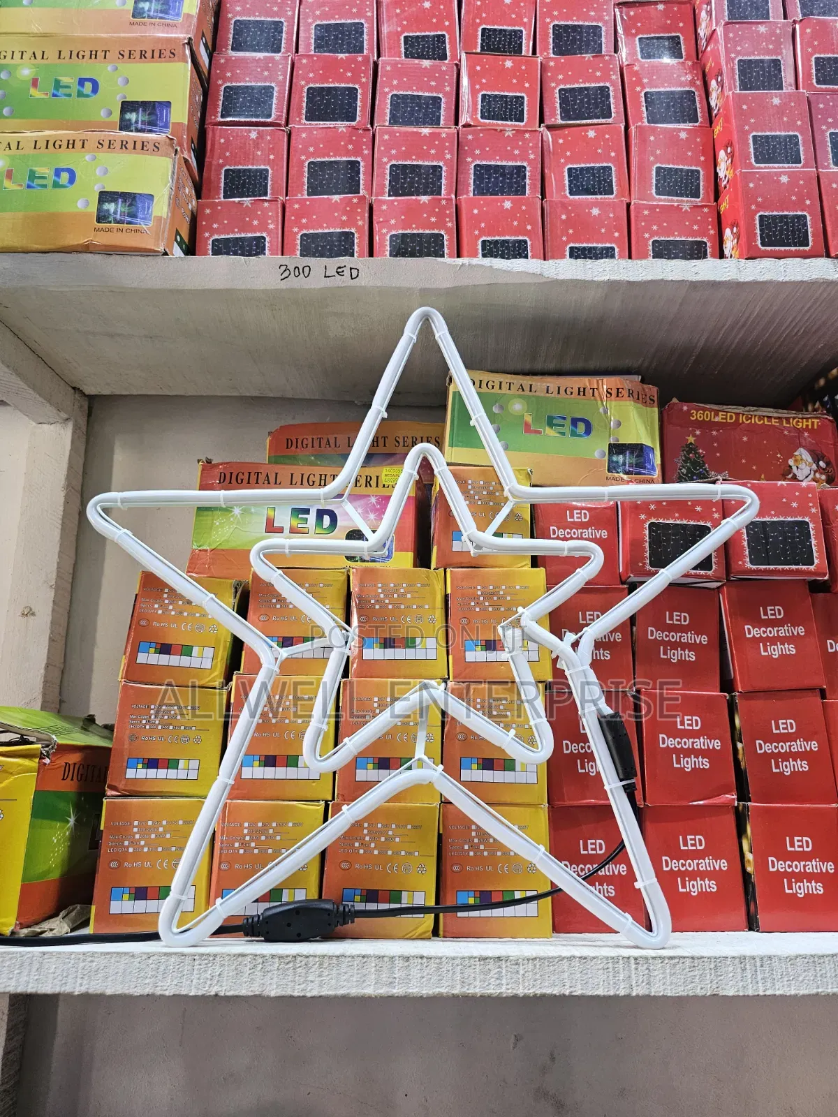 Christmas Star Neon LED Light Multicolour