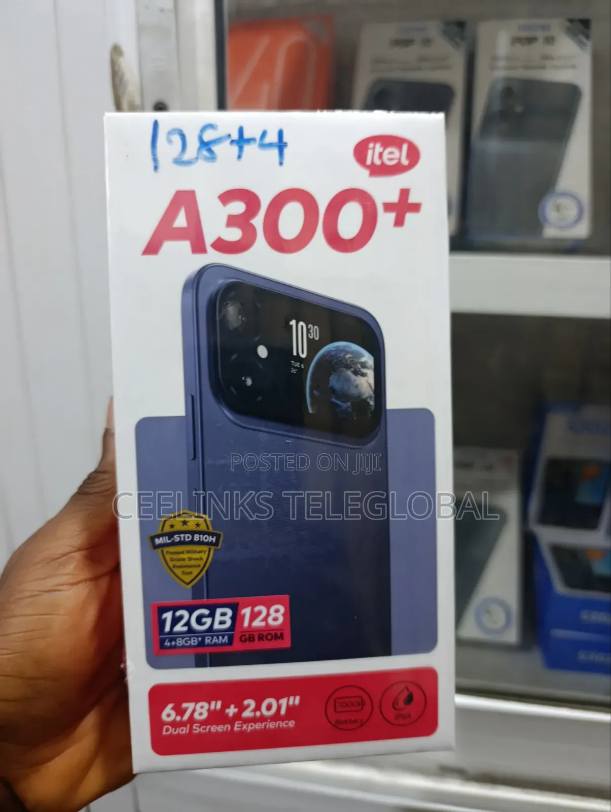 New Itel A300+ 128 GB Black
