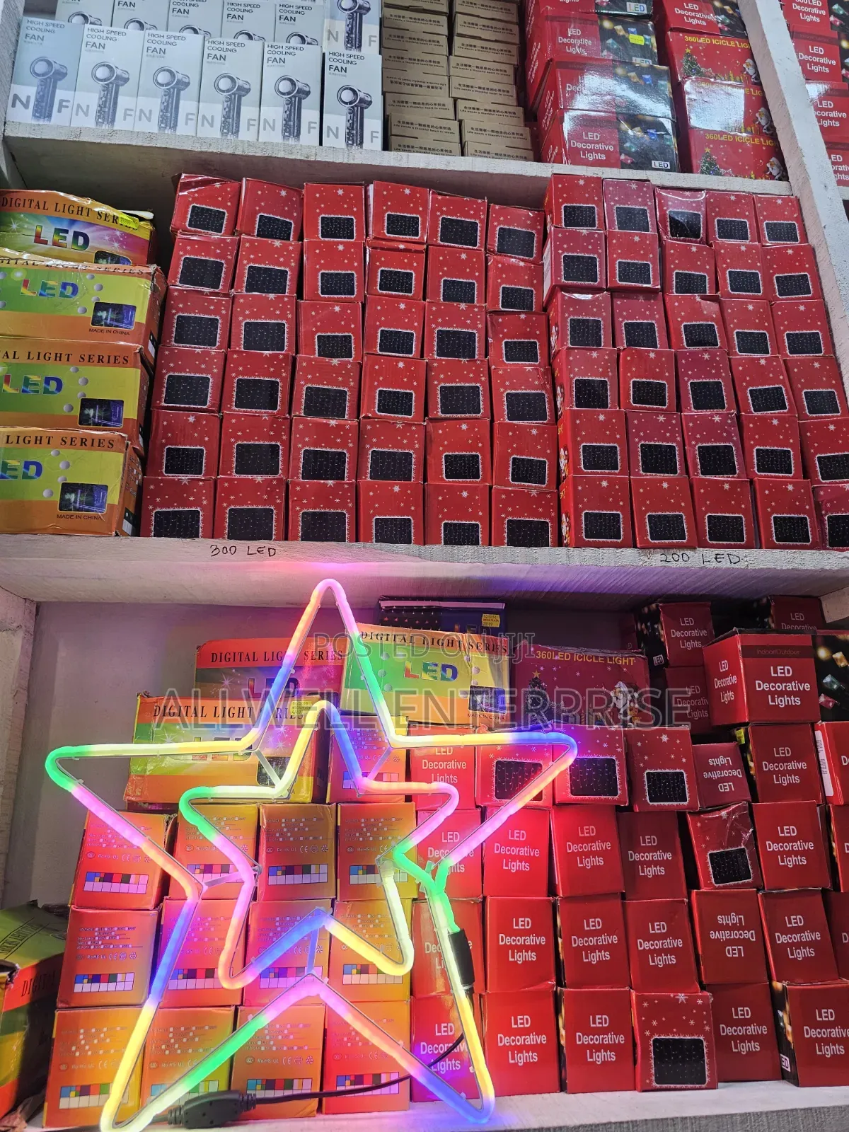 LED Star Motif Light for Xmas Decor