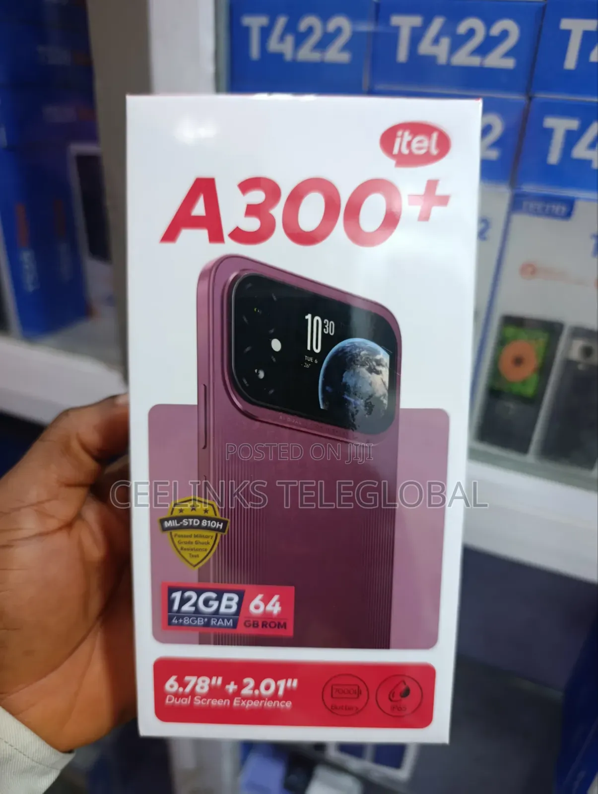 New Itel A300+ 64 GB Black