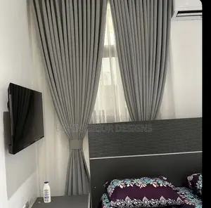 Plain Gray Curtain