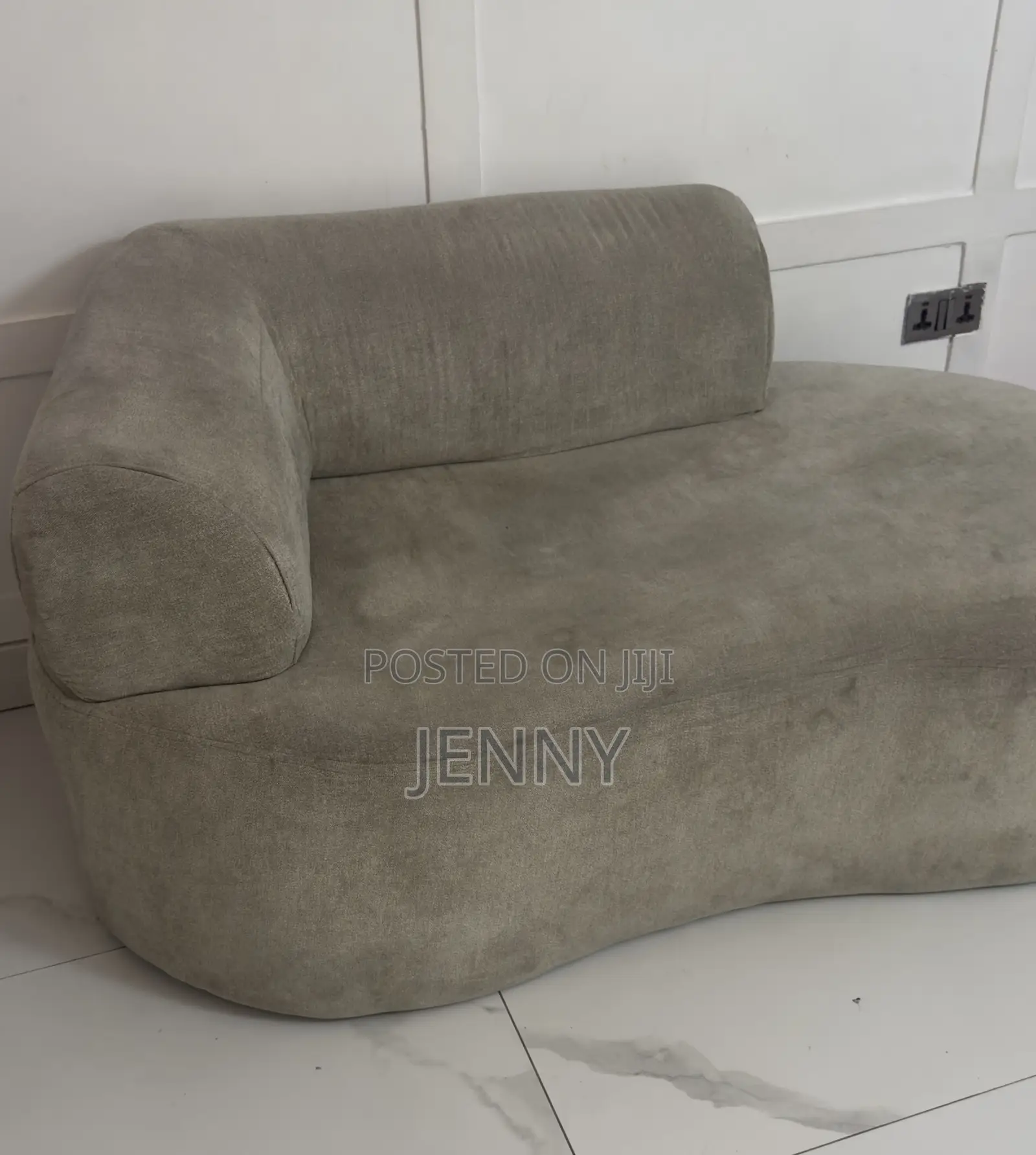 2 - Seater Grey-Taupe Single-Seater Sofa