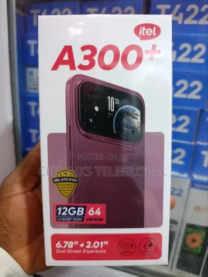 New Itel A300+ 64 GB Black