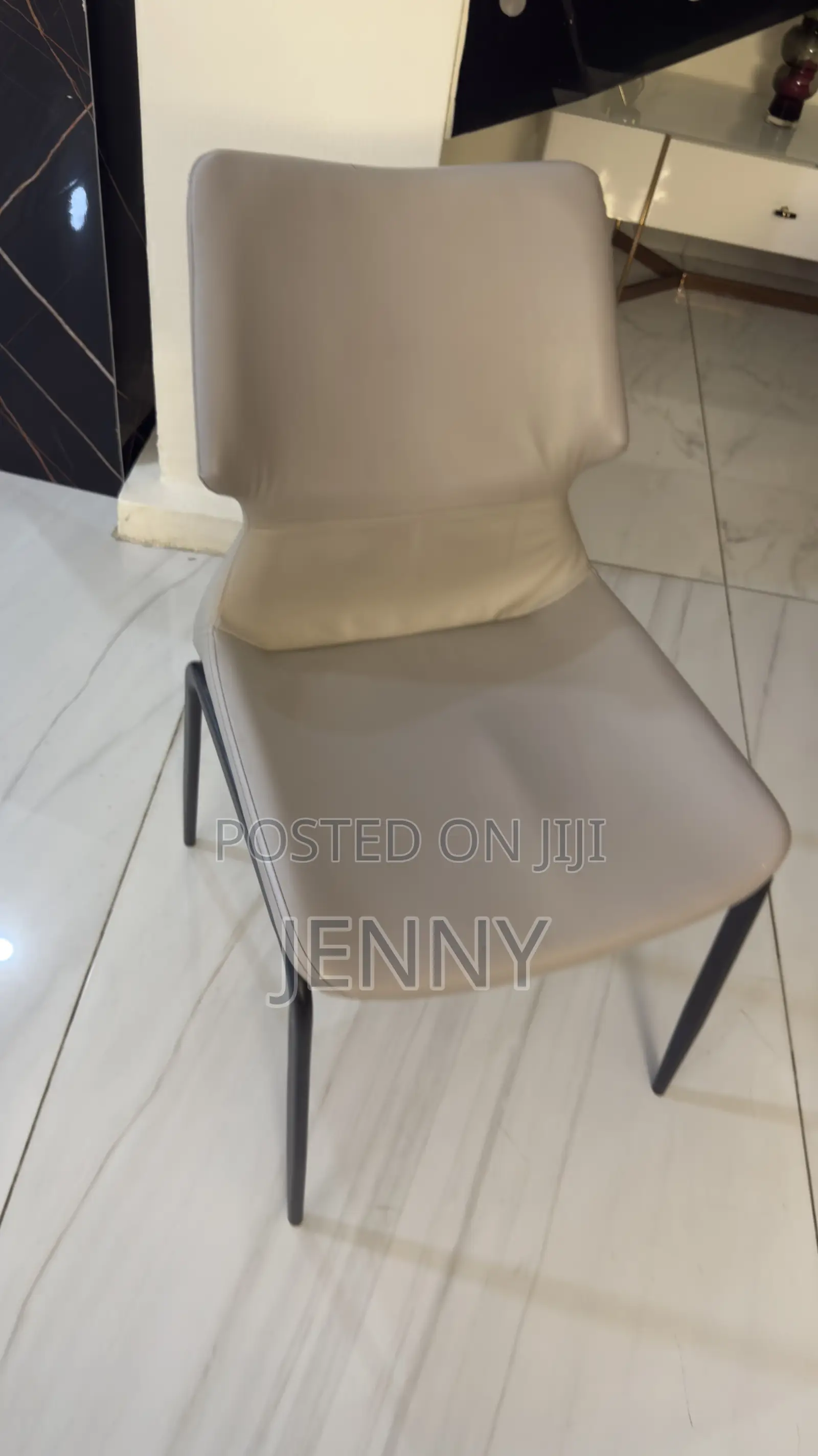 Single Taupe Dining Chair