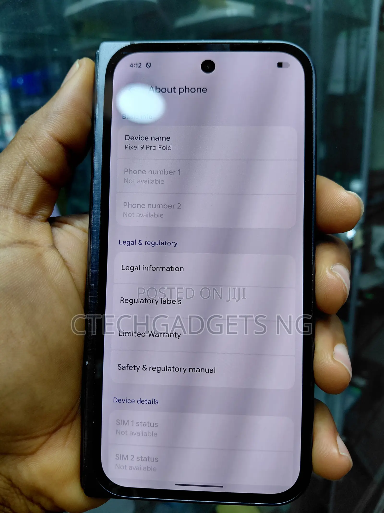 Google Pixel 9 Pro Fold 256 GB Black