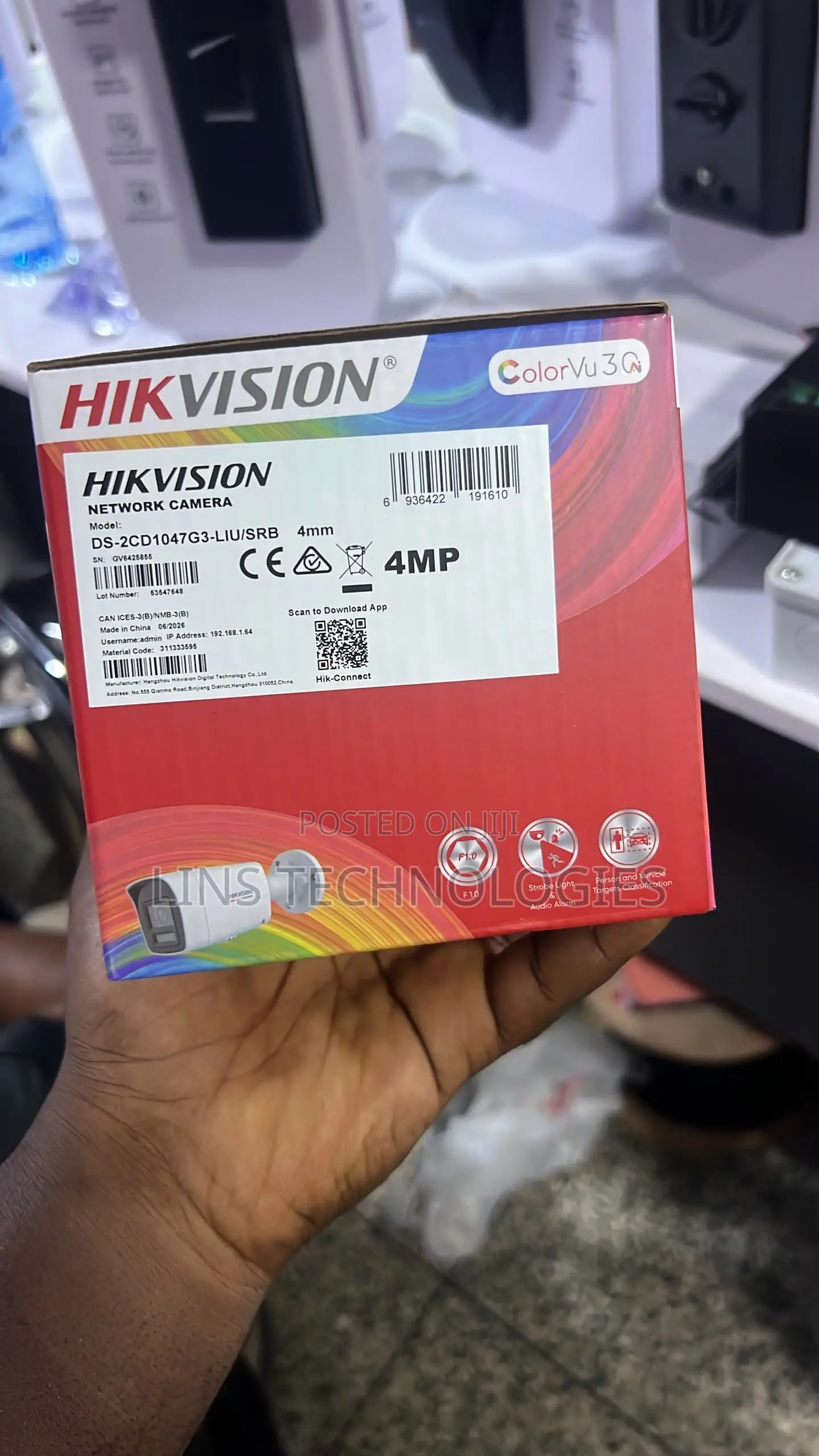 Hikvision 4mp IP Colorvu Camera ( 2 Way Audio)