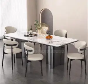 New Imported Luxurious 6 Seaters Marble Top Dining Table.