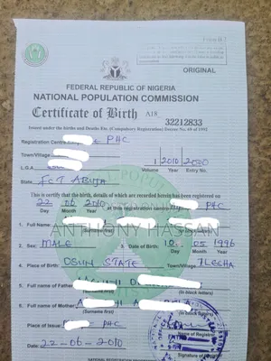 NPOPC Birth Cert, Birth Attestation, Death Certificate e.t.c