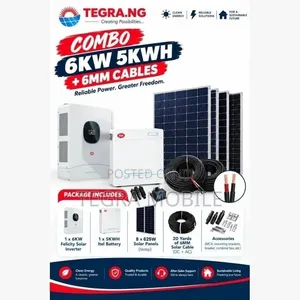Combo 6kw 5kwh + 6mm Cables