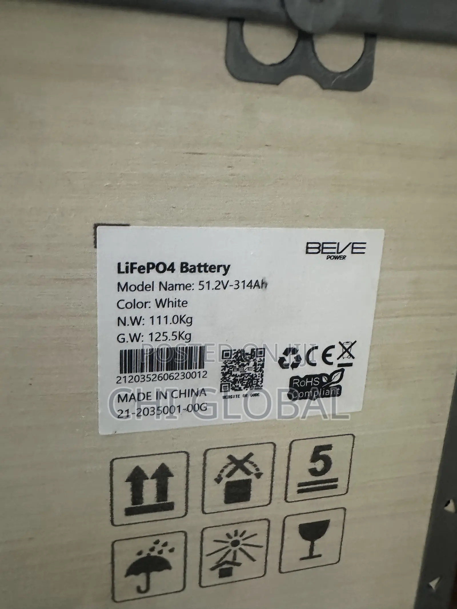 Beve Power 16kwh 314ah 48v Lithium Battery