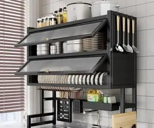 Double Layers Over the Sink Plate Rack/Dish Drainer
